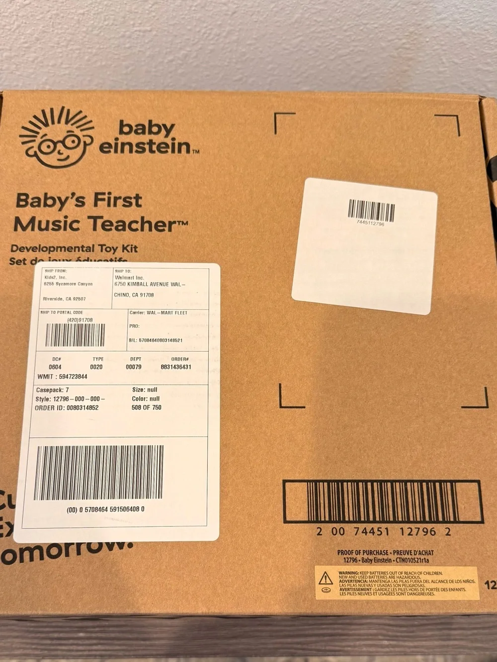 Baby Einstein Baby's First Music Teacher Developmental Toy Kit and gift set.